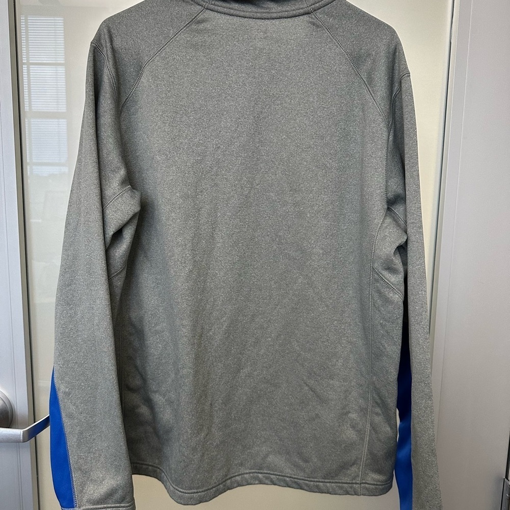 Nike Therma-Fit Mens L Quarter Zip Pullover Gray & Blue - Picture 4 of 7